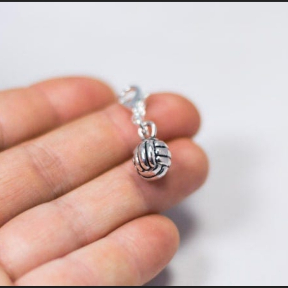 Clip On Volleyball Charms planner charms bracelet dreadlocks beads pendants